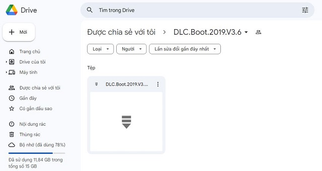 Truy cập link và tải DLC Boot 2019 về máy