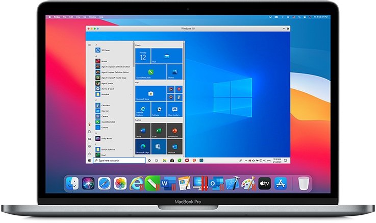 Giả lập Windows Parallels Desktop Mac