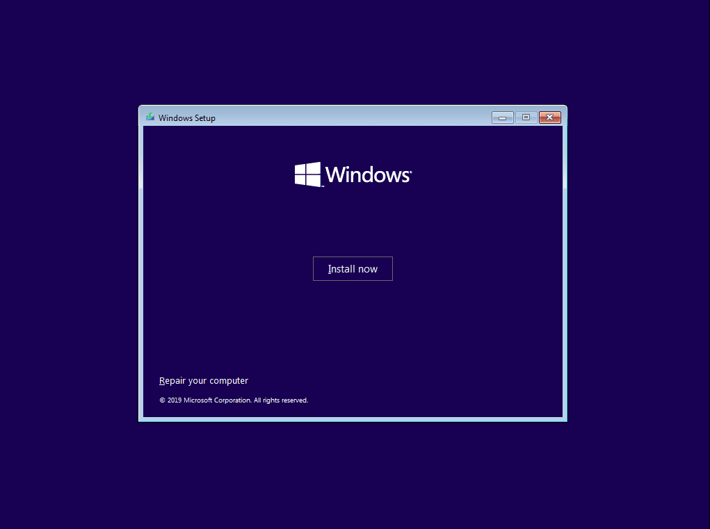 Chuẩn bị cài đặt Windows 10