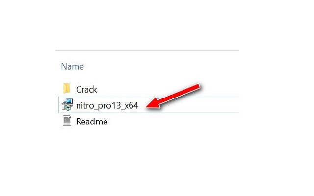Lựa chọn file nitro_pro13_x64.exe