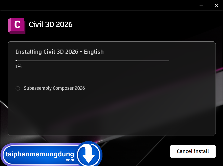 Download AutoCAD Civil 3D 2026 mới nhất